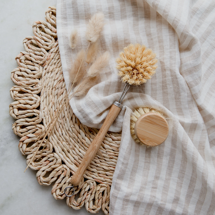 Sisal Cleaning Brush with Replaceable Head