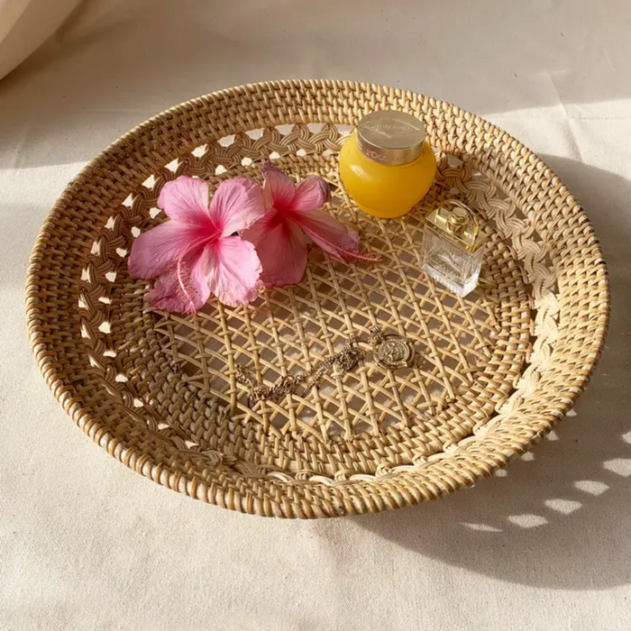 Coquina Rattan Basket