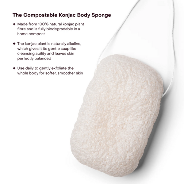 The Compostable Konjac Body Sponge