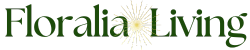Floralia Living Holiday Desktop Logo with starburst