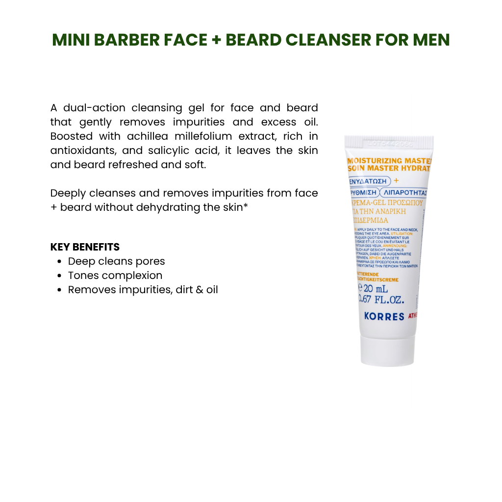 KORRES Athenian Grooming Barber's Essentials Start Kit For Men ($90 Value)