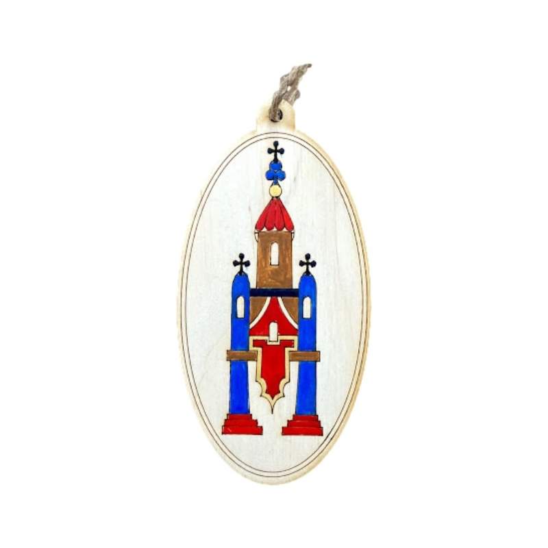 Hand Painted Chapel Ornament Collection (4 Piece Set)