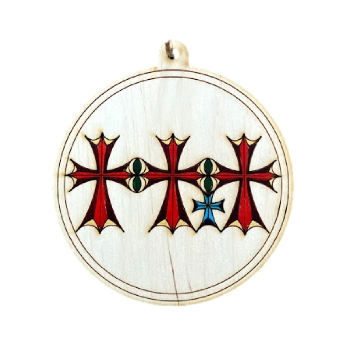 Hand Painted Cross Ornament Collection (4 Piece Set)