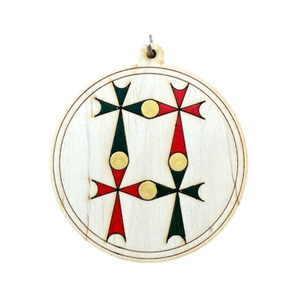 Hand Painted Cross Ornament Collection (4 Piece Set)