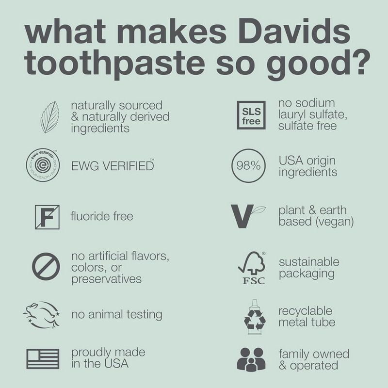 Davids Premium Toothpaste / Herbal Citrus Peppermint