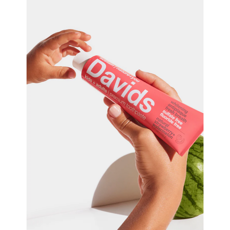 Davids Kids + Adults Premium Toothpaste / Strawberry Watermelon