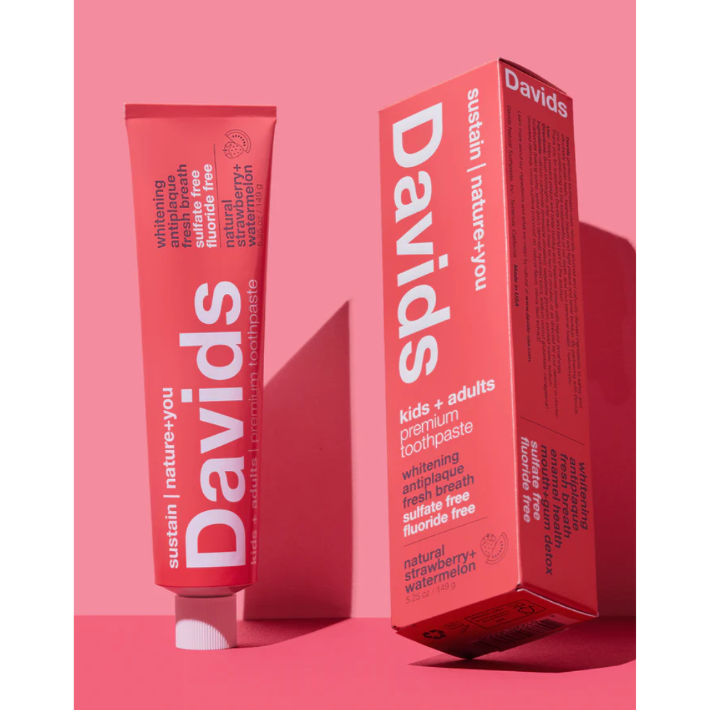 Davids Kids + Adults Premium Toothpaste / Strawberry Watermelon