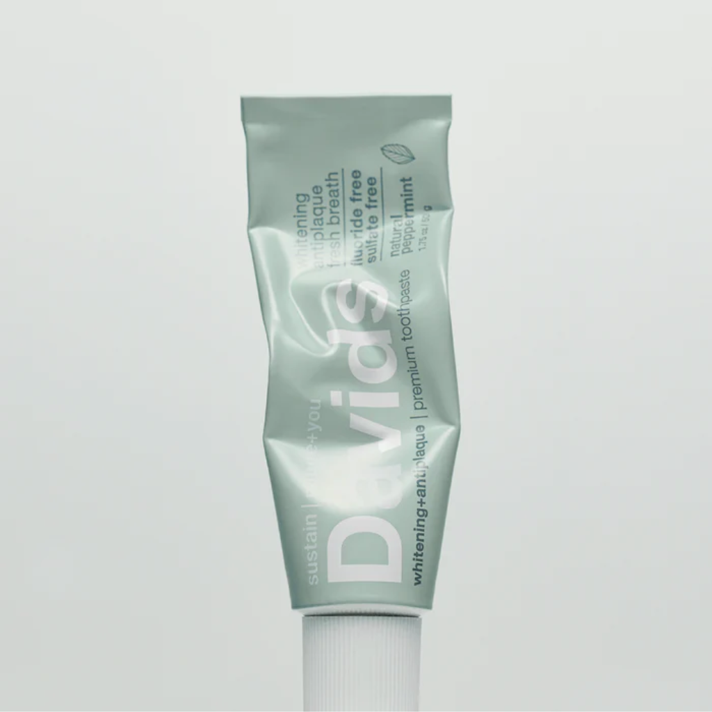Davids Travel Size Premium Toothpaste / Natural Peppermint