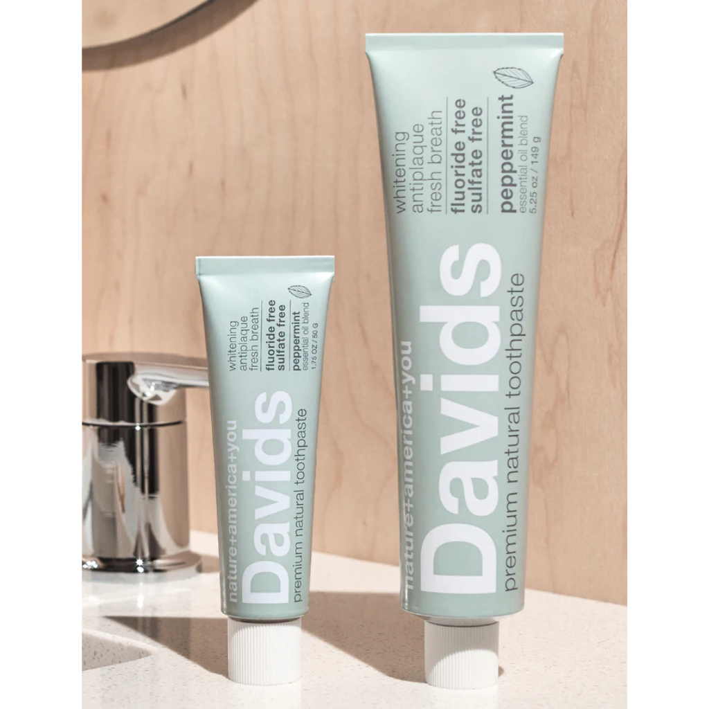 Davids Premium Toothpaste / Natural Peppermint Starter Kit